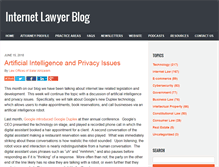 Tablet Screenshot of internetlawyer-blog.com